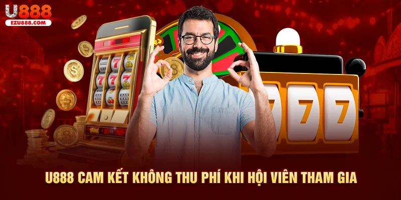 U888 cam kết không thu phí khi hội viên tham gia